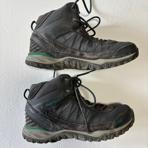 WindRiver Kids / Womens Switchback Waterproof Hyper Dri 3 Mid Cut Hikers - Grey - Picture 4 of 7